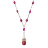 Karon Jacobson 18ct White Gold, Ruby and Diamond Necklace - Designer Jewellery - 3