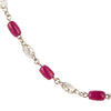 Karon Jacobson White Gold, Ruby and Diamond Chain Necklace - Designer Jewellery - 3