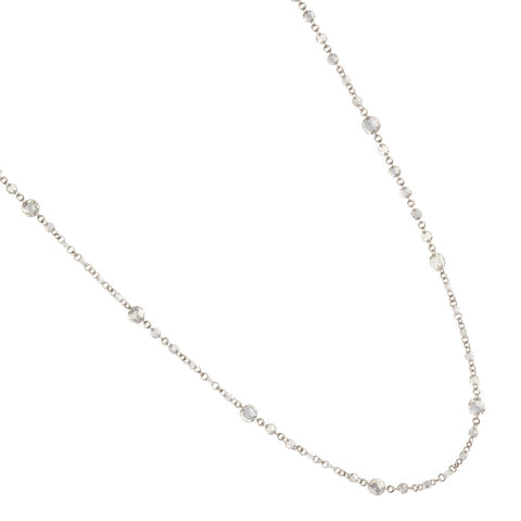 White Gold & Diamond Chain Necklace