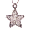 Diamond Star Earring Charm Close up - Karon Jacobson Jewellery