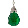 Karon Jacobson 18ct White Gold, Emerald Stones & Diamond Necklace - 3
