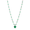 Karon Jacobson Emerald Heart Pendant and Diamond Necklace - Designer Jewellery - 2