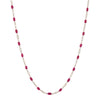 Karon Jacobson White Gold, Ruby and Diamond Chain Necklace - Designer Jewellery - 2