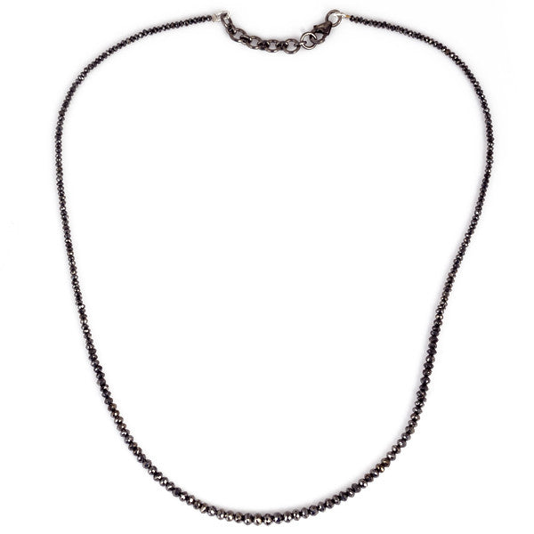 Black Diamond Bead Necklace - Karon Jacobson Jewellery